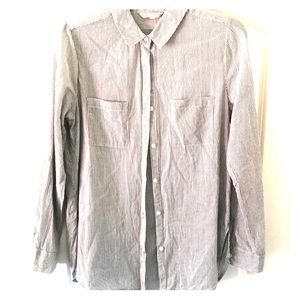 Bajee Collection Striped Button Down Shirt M